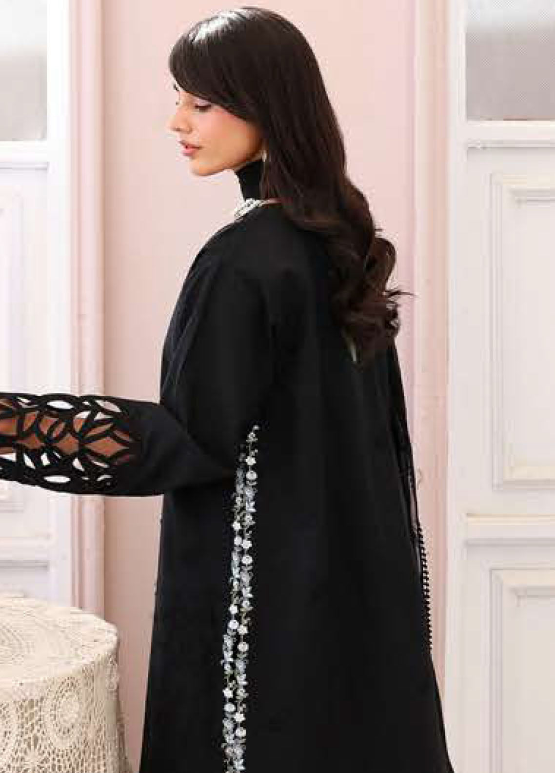 Veil Of Summer By Roheenaz Chikankari Lawn 3 Piece Unstitched Suit RNZ26VOS D-04 BLACK LACE Veil Of Summer By Roheenaz Chikankari Lawn 3 Piece Unstitched Suit RNZ26VOS D-04 BLACK LACE