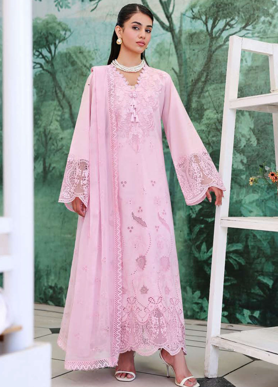 Veil Of Summer By Roheenaz Chikankari Lawn 3 Piece Unstitched Suit RNZ26VOS D-06 AURORA LIGHT Veil Of Summer By Roheenaz Chikankari Lawn 3 Piece Unstitched Suit RNZ26VOS D-06 AURORA LIGHT