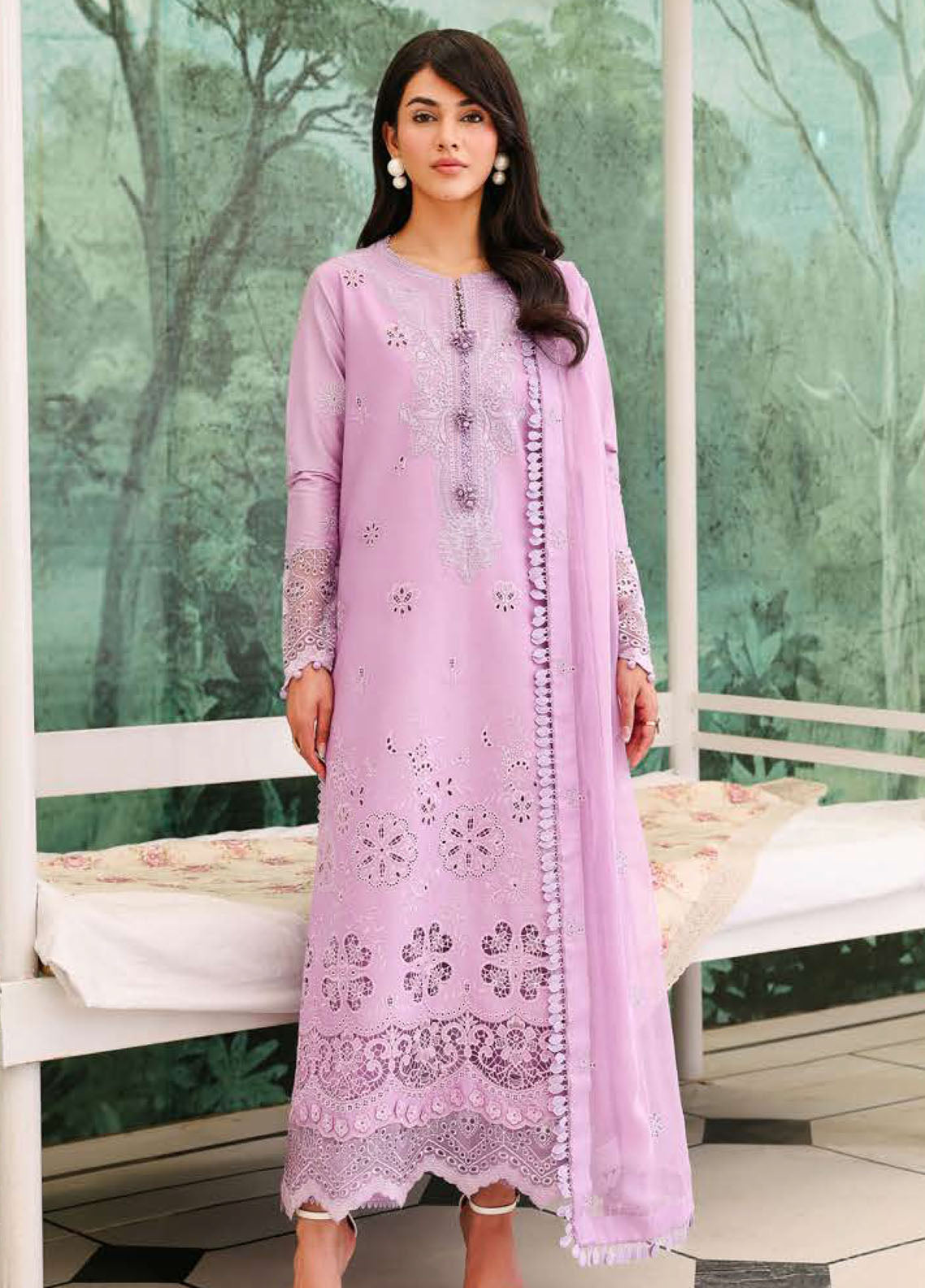 Veil Of Summer By Roheenaz Chikankari Lawn 3 Piece Unstitched Suit RNZ26VOS D-10 PETAL ROYALE Veil Of Summer By Roheenaz Chikankari Lawn 3 Piece Unstitched Suit RNZ26VOS D-10 PETAL ROYALE