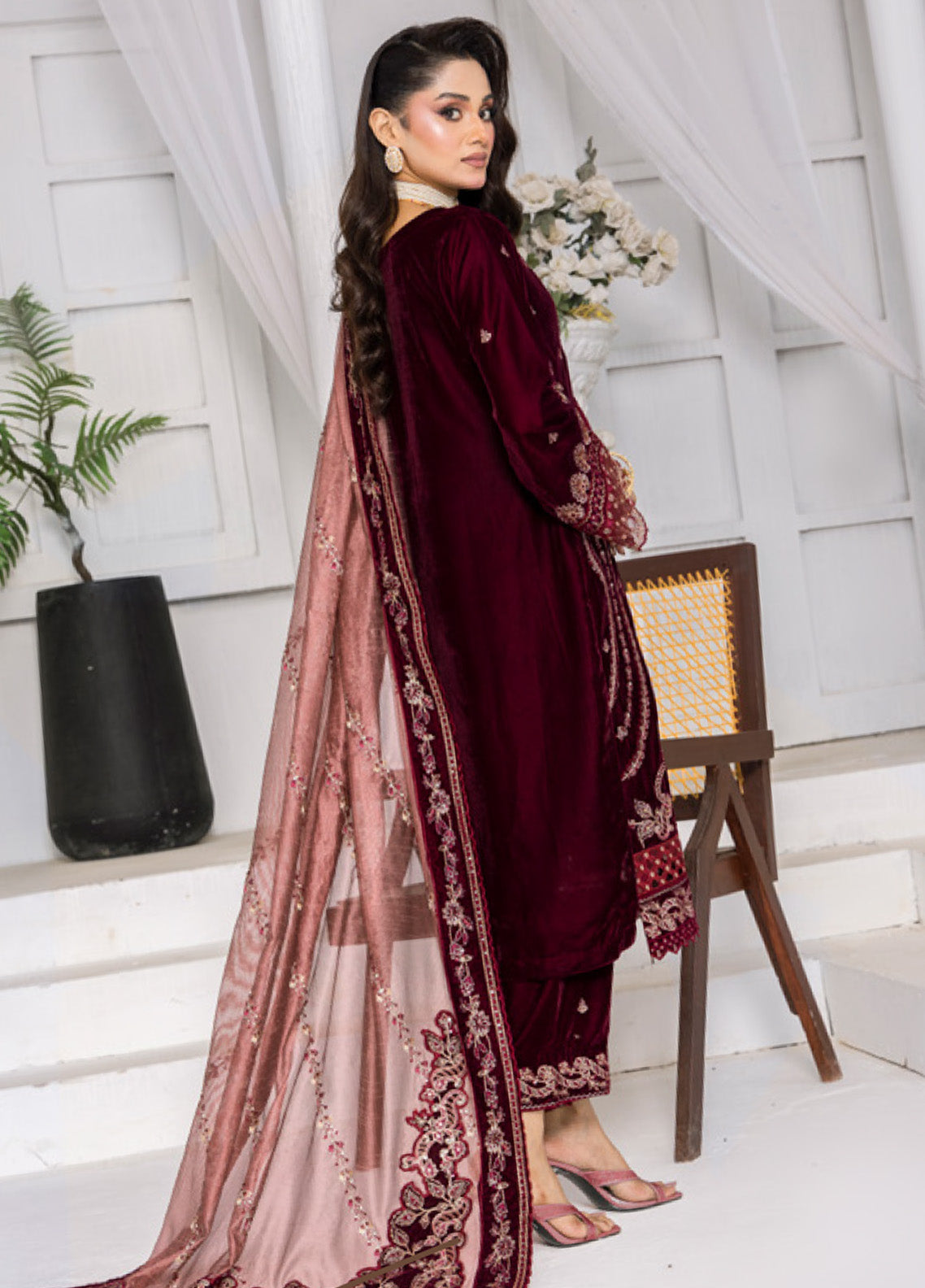 Velour by Schick Embroidered Velvet Suits Unstitched 3 Piece - SDH24VV 03 Velour by Schick Embroidered Velvet Suits Unstitched 3 Piece - SDH24VV 03