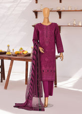 Venice By HZ Textile Premium Embroidered Lawn 3 Piece Unstitched Suit HZ26PE D-PVE-3118