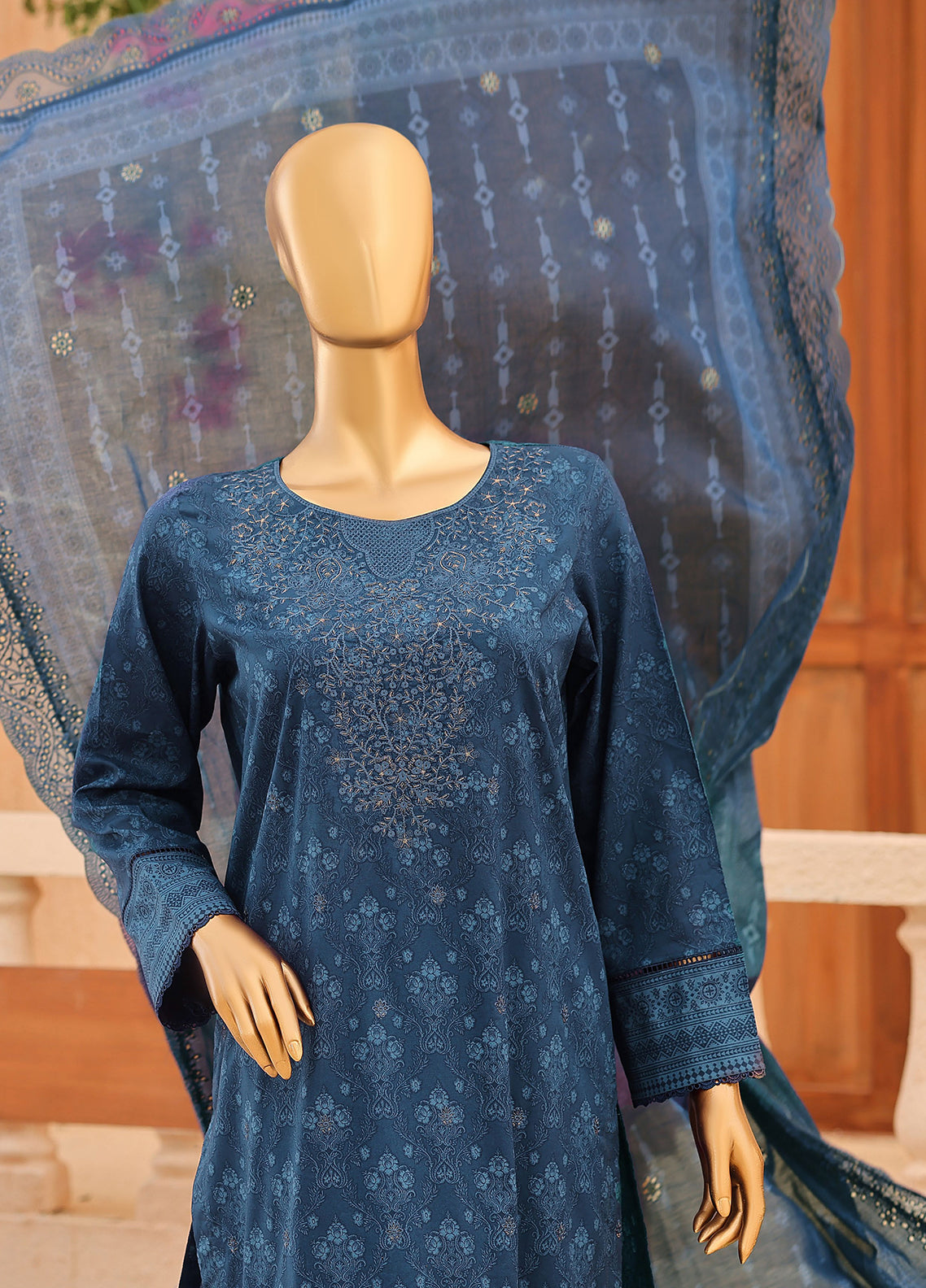 Venice By HZ Textile Premium Festive Embroidered Lawn 3 Piece Unstitched Suit HZ26VFPE D-PEC-3109 Venice By HZ Textile Premium Festive Embroidered Lawn 3 Piece Unstitched Suit HZ26VFPE D-PEC-3109