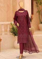 Venice By HZ Textile Premium Festive Embroidered Lawn 3 Piece Unstitched Suit HZ26VFPE D-PEC-3110