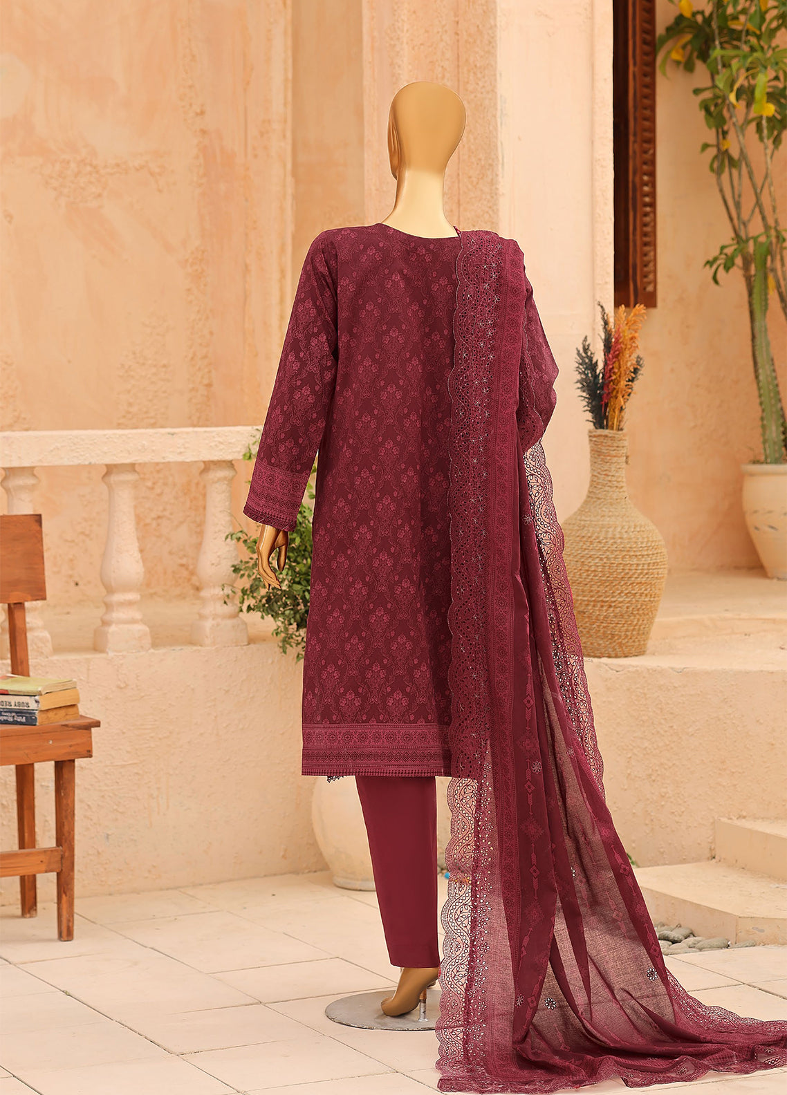 Venice By HZ Textile Premium Festive Embroidered Lawn 3 Piece Unstitched Suit HZ26VFPE D-PEC-3110 Venice By HZ Textile Premium Festive Embroidered Lawn 3 Piece Unstitched Suit HZ26VFPE D-PEC-3110