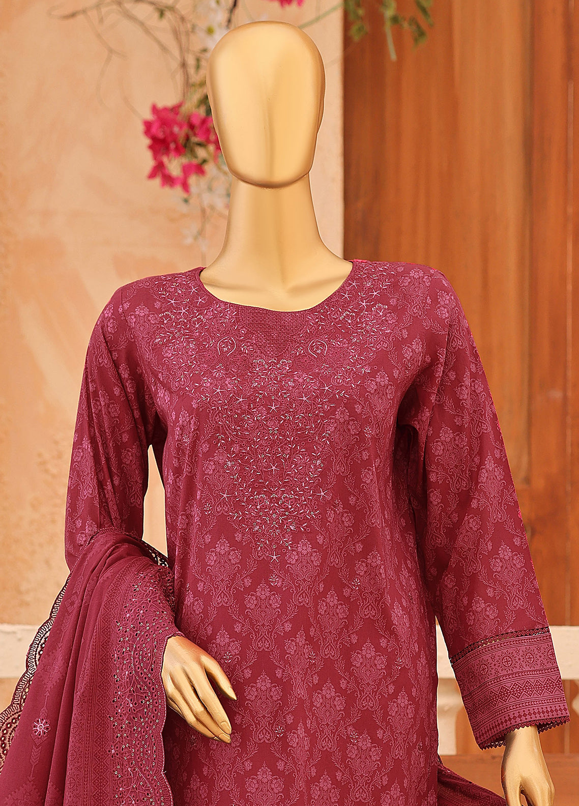 Venice By HZ Textile Premium Festive Embroidered Lawn 3 Piece Unstitched Suit HZ26VFPE D-PEC-3113 Venice By HZ Textile Premium Festive Embroidered Lawn 3 Piece Unstitched Suit HZ26VFPE D-PEC-3113