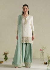 Vera Embroidered Raw Silk 3 Piece Unstitched Suit VR26RSE D-02 AAB
