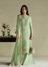 Vera Embroidered Raw Silk 3 Piece Unstitched Suit VR26RSE D-03 GAJRA