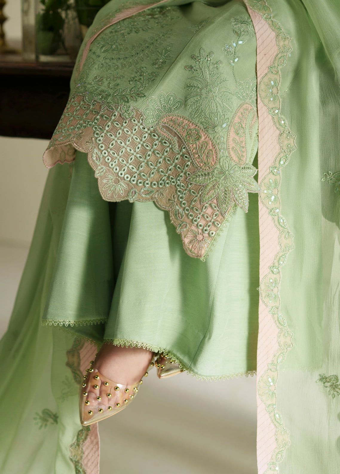 Vera Embroidered Raw Silk 3 Piece Unstitched Suit VR26RSE D-03 GAJRA Vera Embroidered Raw Silk 3 Piece Unstitched Suit VR26RSE D-03 GAJRA