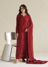 Vera Embroidered Raw Silk 3 Piece Unstitched Suit VR26RSE D-05 LAAL