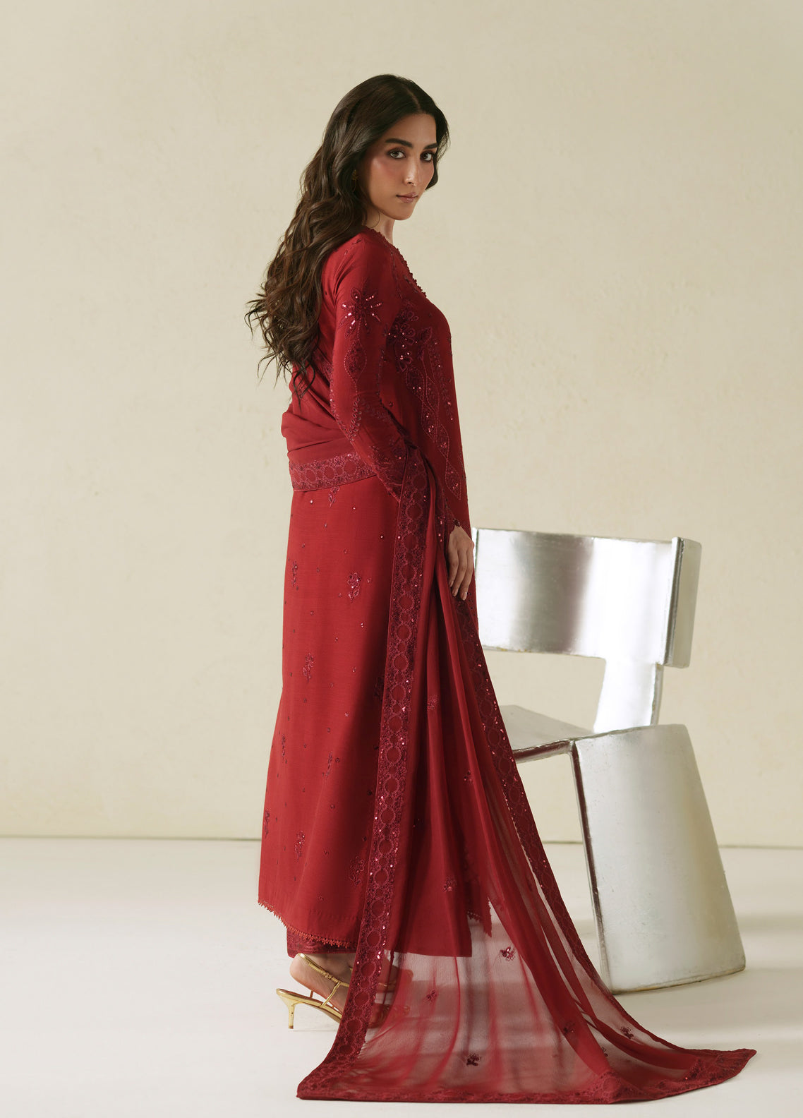 Vera Embroidered Raw Silk 3 Piece Unstitched Suit VR26RSE D-05 LAAL Vera Embroidered Raw Silk 3 Piece Unstitched Suit VR26RSE D-05 LAAL