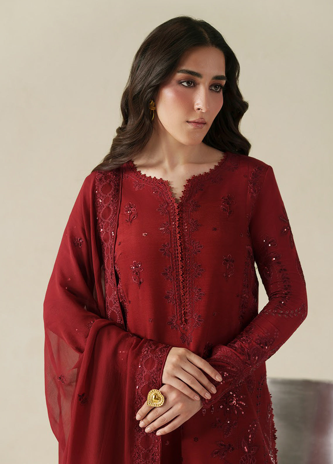 Vera Embroidered Raw Silk 3 Piece Unstitched Suit VR26RSE D-05 LAAL Vera Embroidered Raw Silk 3 Piece Unstitched Suit VR26RSE D-05 LAAL