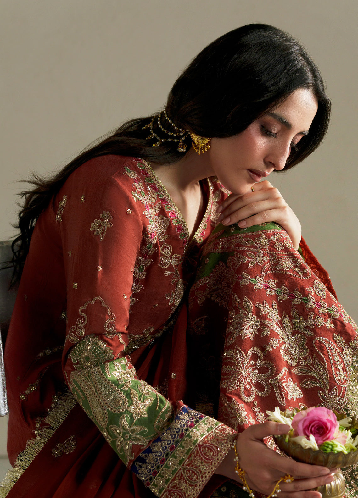 Vera Embroidered Raw Silk 3 Piece Unstitched Suit VR26RSE D-07 ZAR Vera Embroidered Raw Silk 3 Piece Unstitched Suit VR26RSE D-07 ZAR
