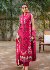 Versa By Asifa & Nabeel Luxury Embroidered Lawn 3 Piece Unstitched Suit AN26VLL D-07 ETHEREAL ECHO