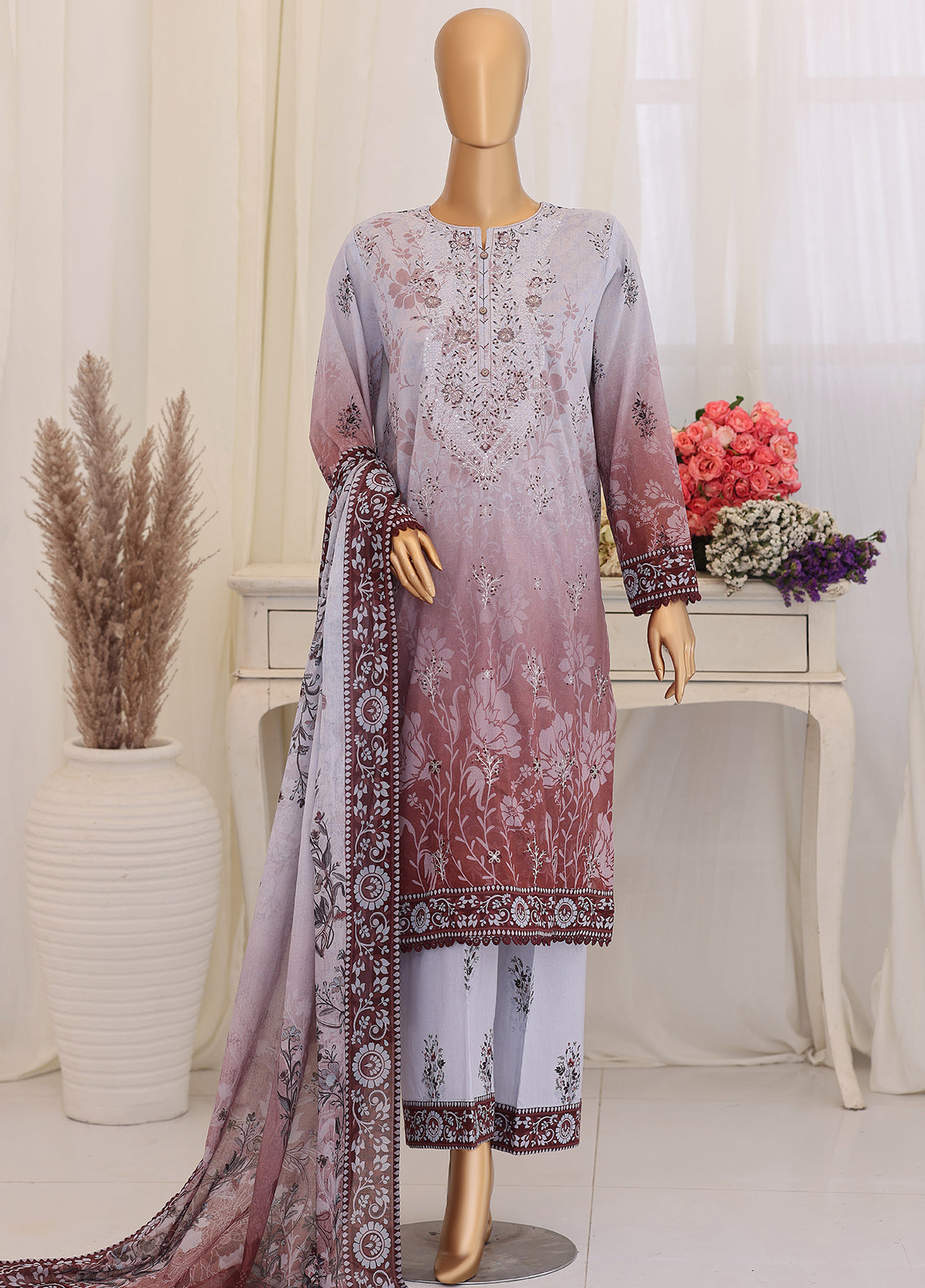 Virsa By HZ Textile Embroidered Lawn 3 Piece Unstitched Suit HZ26VEL D-VEC-1167 Virsa By HZ Textile Embroidered Lawn 3 Piece Unstitched Suit HZ26VEL D-VEC-1167
