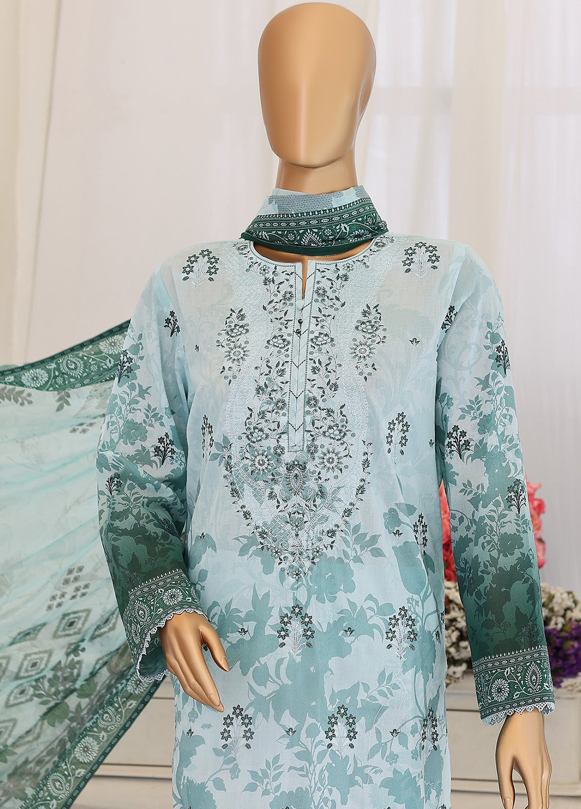 Virsa By HZ Textile Embroidered Lawn 3 Piece Unstitched Suit HZ26VEL D-VEC-1170 Virsa By HZ Textile Embroidered Lawn 3 Piece Unstitched Suit HZ26VEL D-VEC-1170