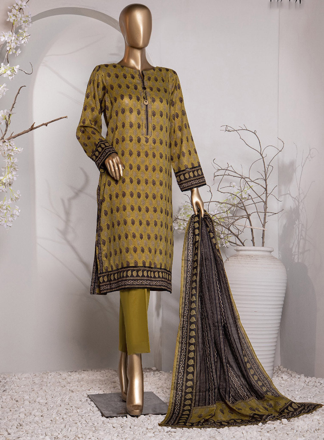 Vital Prints By HZ Textile Digital Doriya Cotton Suit Unstitched 3 Piece - HZ24VP VP-148 Vital Prints By HZ Textile Digital Doriya Cotton Suit Unstitched 3 Piece - HZ24VP VP-148