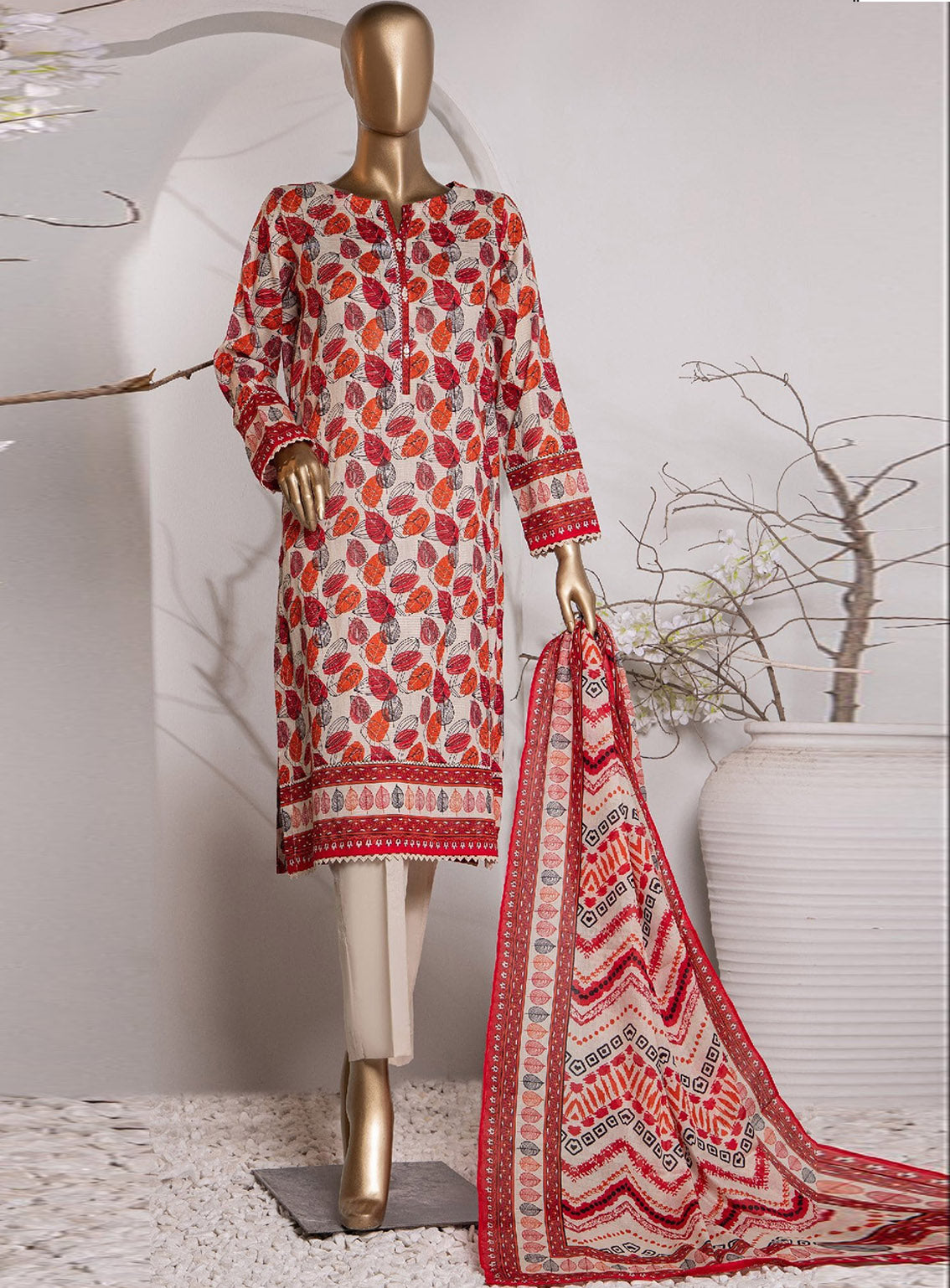 Vital Prints By HZ Textile Digital Doriya Cotton Suit Unstitched 3 Piece - HZ24VP VP-149 Vital Prints By HZ Textile Digital Doriya Cotton Suit Unstitched 3 Piece - HZ24VP VP-149