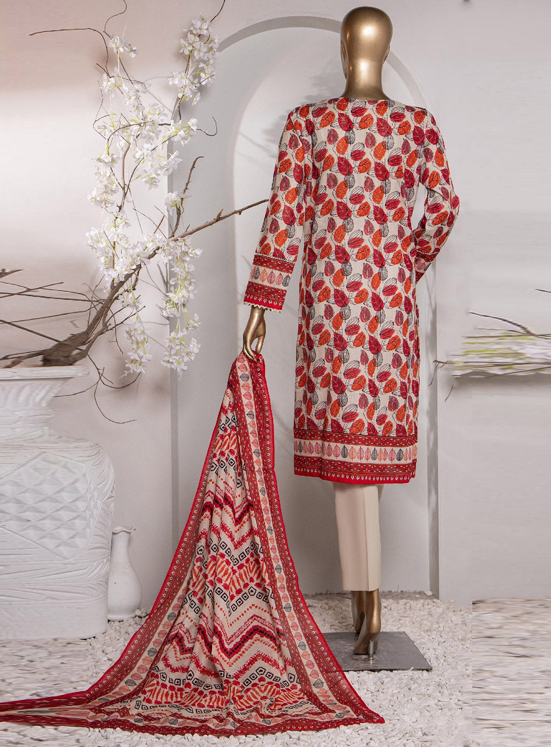 Vital Prints By HZ Textile Digital Doriya Cotton Suit Unstitched 3 Piece - HZ24VP VP-149 Vital Prints By HZ Textile Digital Doriya Cotton Suit Unstitched 3 Piece - HZ24VP VP-149