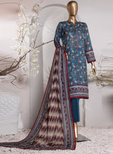 Vital Prints By HZ Textile Digital Doriya Cotton Suit Unstitched 3 Piece - HZ24VP VP-154