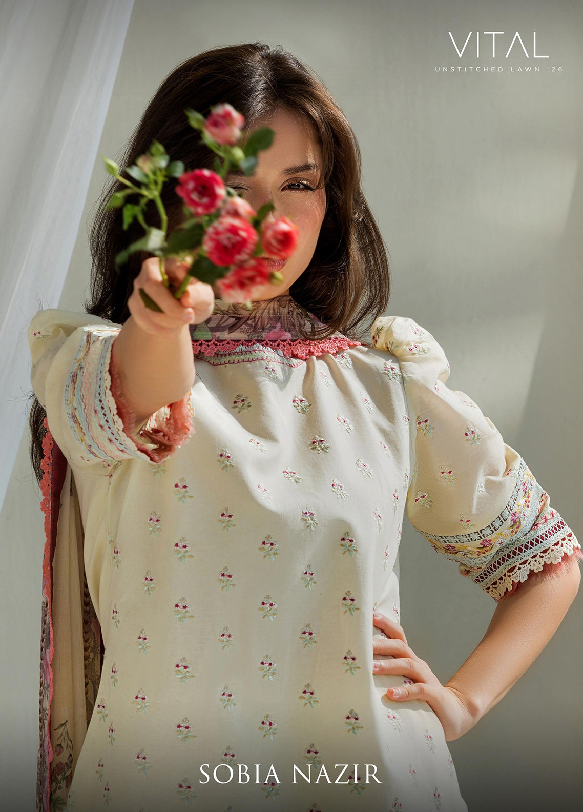 Vital By Sobia Nazir Embroidered Lawn 3 Piece Unstitched Suit SN26VEL D-10A Vital By Sobia Nazir Embroidered Lawn 3 Piece Unstitched Suit SN26VEL D-10A