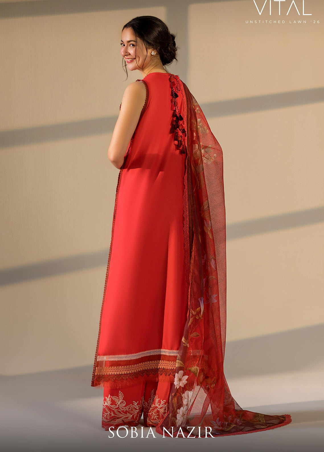 Vital By Sobia Nazir Embroidered Lawn 3 Piece Unstitched Suit SN26VEL D-12A Vital By Sobia Nazir Embroidered Lawn 3 Piece Unstitched Suit SN26VEL D-12A