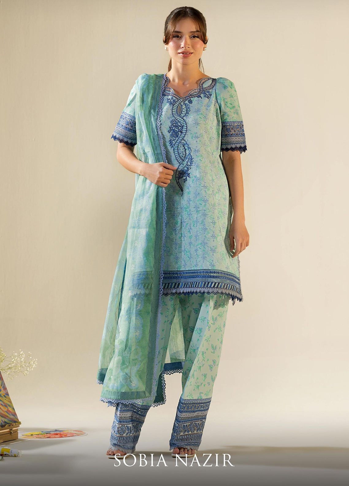 Vital By Sobia Nazir Embroidered Lawn 3 Piece Unstitched Suit SN26VEL D-1B Vital By Sobia Nazir Embroidered Lawn 3 Piece Unstitched Suit SN26VEL D-1B