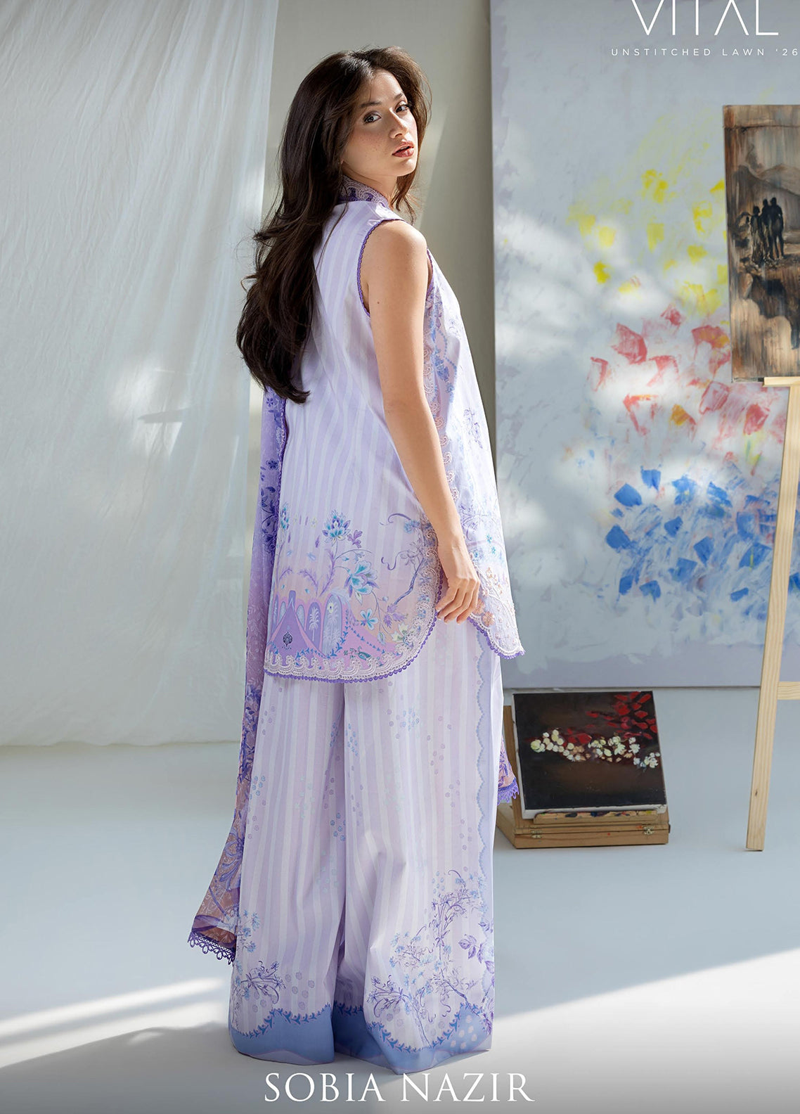 Vital By Sobia Nazir Embroidered Lawn 3 Piece Unstitched Suit SN26VEL D-2B Vital By Sobia Nazir Embroidered Lawn 3 Piece Unstitched Suit SN26VEL D-2B
