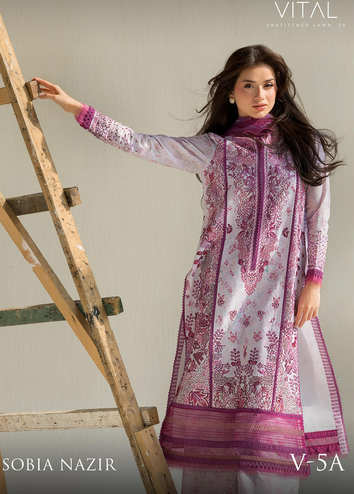 Vital By Sobia Nazir Embroidered Lawn 3 Piece Unstitched Suit SN26VEL D-5A Vital By Sobia Nazir Embroidered Lawn 3 Piece Unstitched Suit SN26VEL D-5A