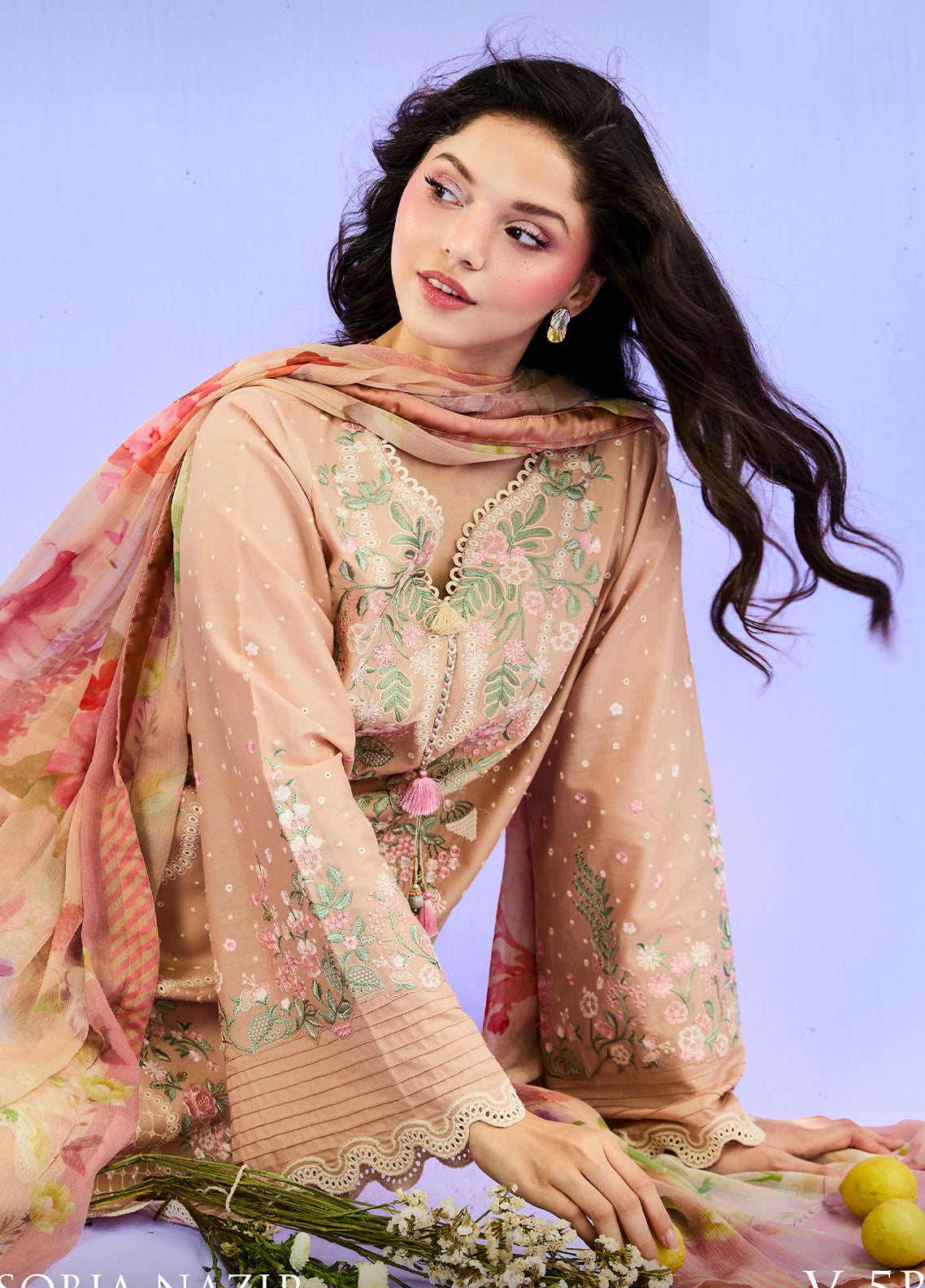 Vital By Sobia Nazir Embroidered Lawn 3 Piece Unstitched Suit SN26VLV2 D-5B Vital By Sobia Nazir Embroidered Lawn 3 Piece Unstitched Suit SN26VLV2 D-5B