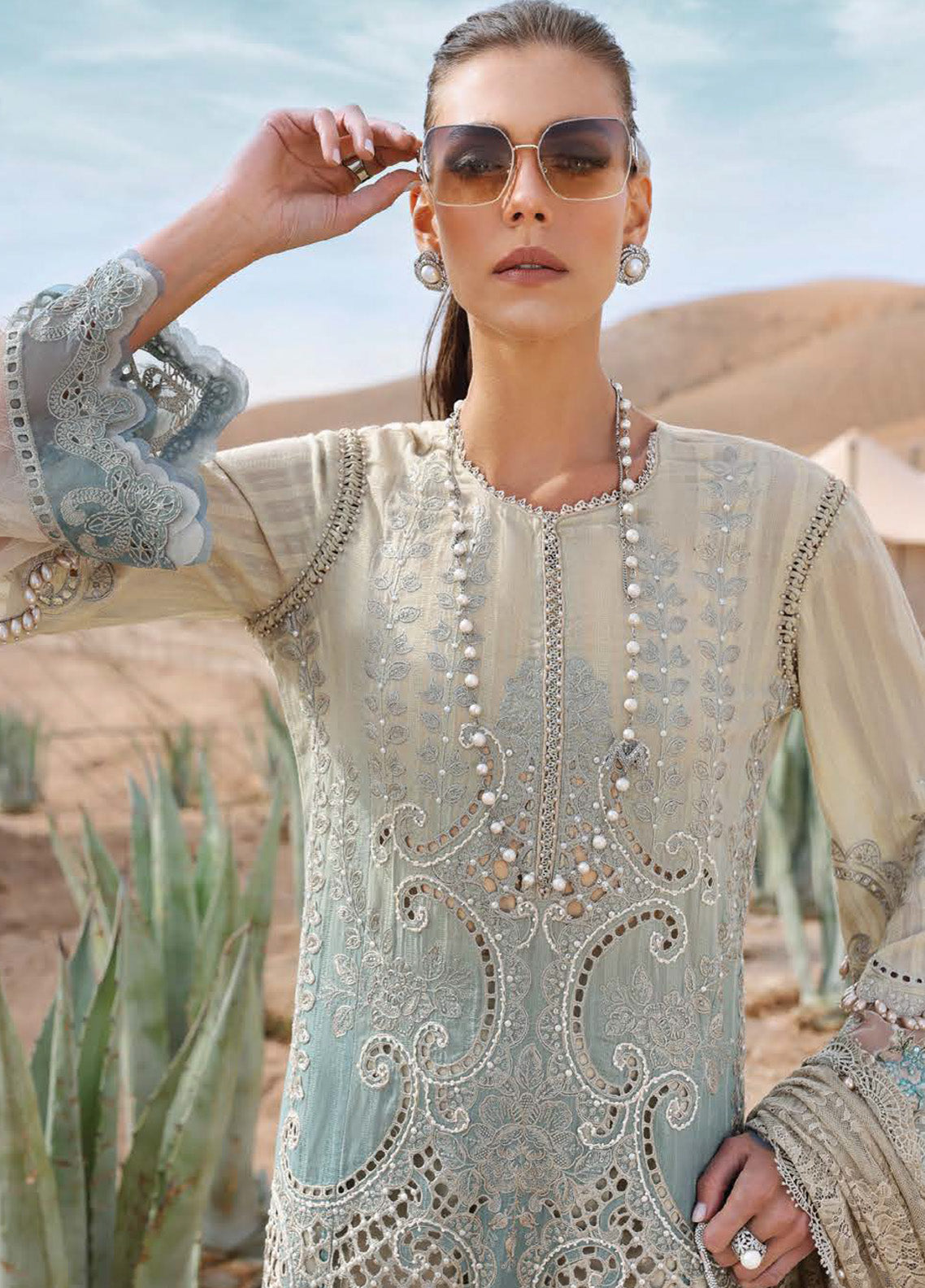 Voyage A' Luxe by Maria B Embroidered Dobby Lawn Suits Unstitched 3 Piece - MB25VAL 2515B Voyage A' Luxe by Maria B Embroidered Dobby Lawn Suits Unstitched 3 Piece - MB25VAL 2515B