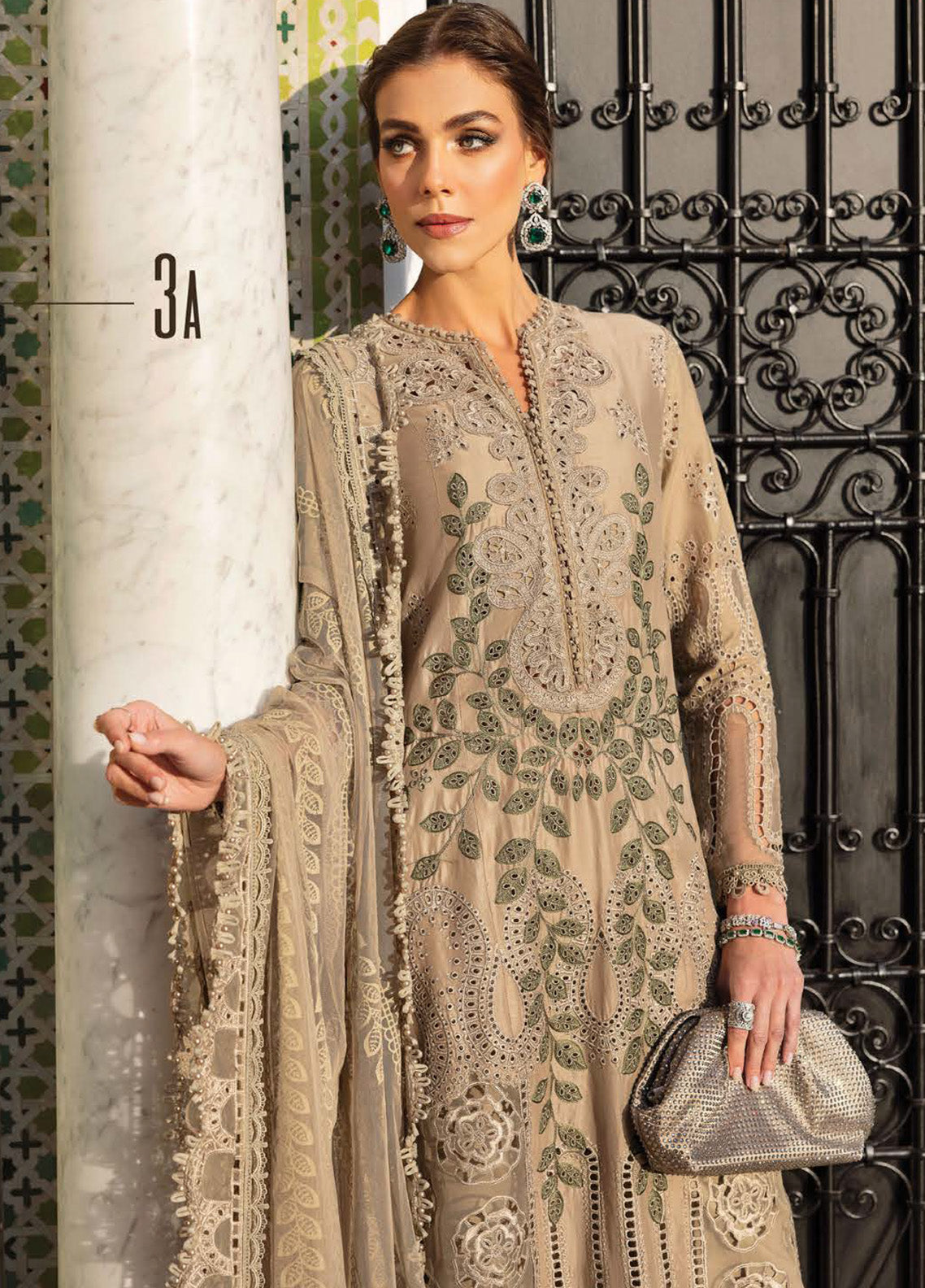 Voyage A' Luxe by Maria B Embroidered Lawn Suits Unstitched 3 Piece - MB25VAL 2503A Voyage A' Luxe by Maria B Embroidered Lawn Suits Unstitched 3 Piece - MB25VAL 2503A