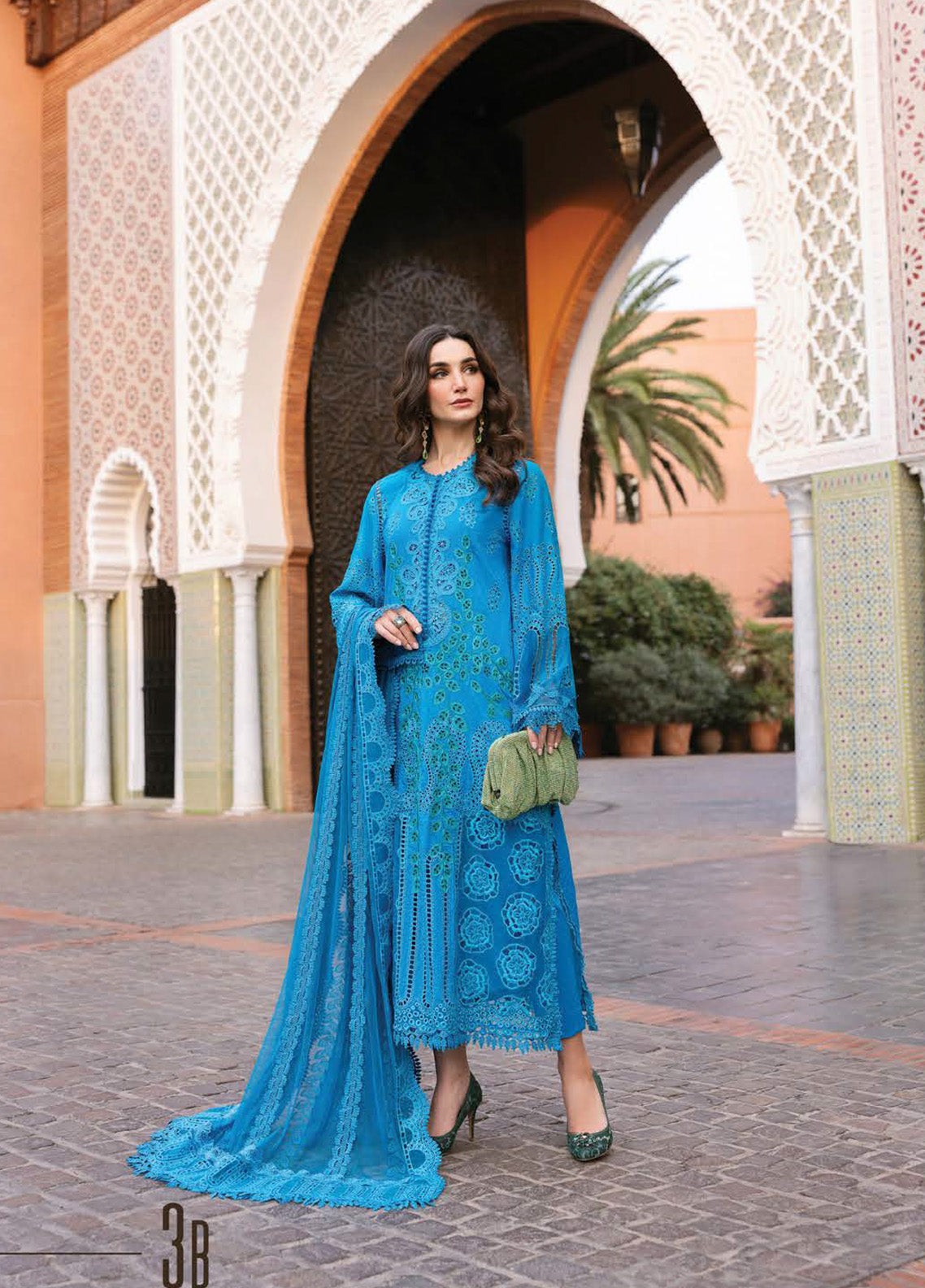 Voyage A' Luxe by Maria B Embroidered Lawn Suits Unstitched 3 Piece - MB25VAL 2503B Voyage A' Luxe by Maria B Embroidered Lawn Suits Unstitched 3 Piece - MB25VAL 2503B