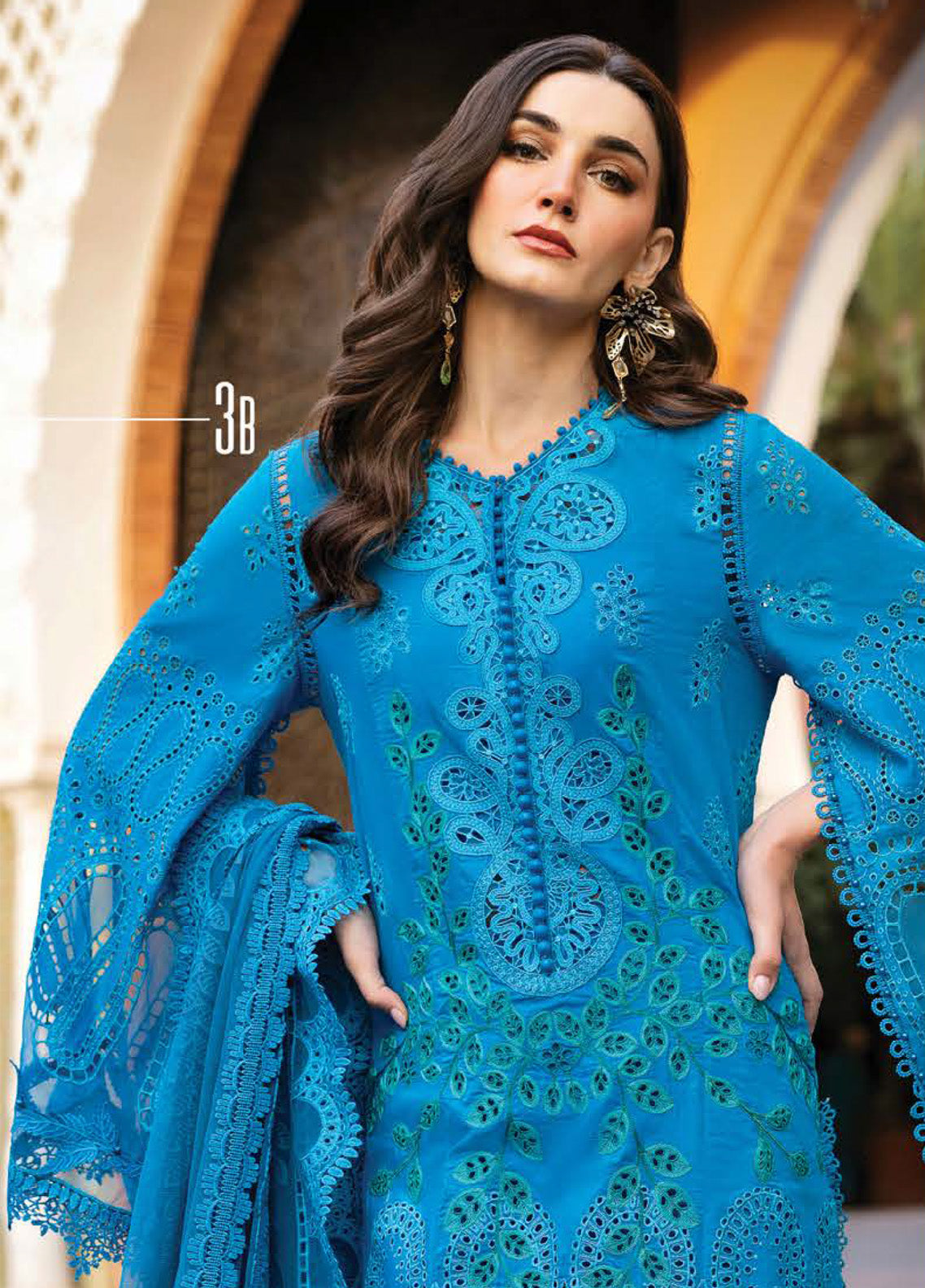 Voyage A' Luxe by Maria B Embroidered Lawn Suits Unstitched 3 Piece - MB25VAL 2503B Voyage A' Luxe by Maria B Embroidered Lawn Suits Unstitched 3 Piece - MB25VAL 2503B