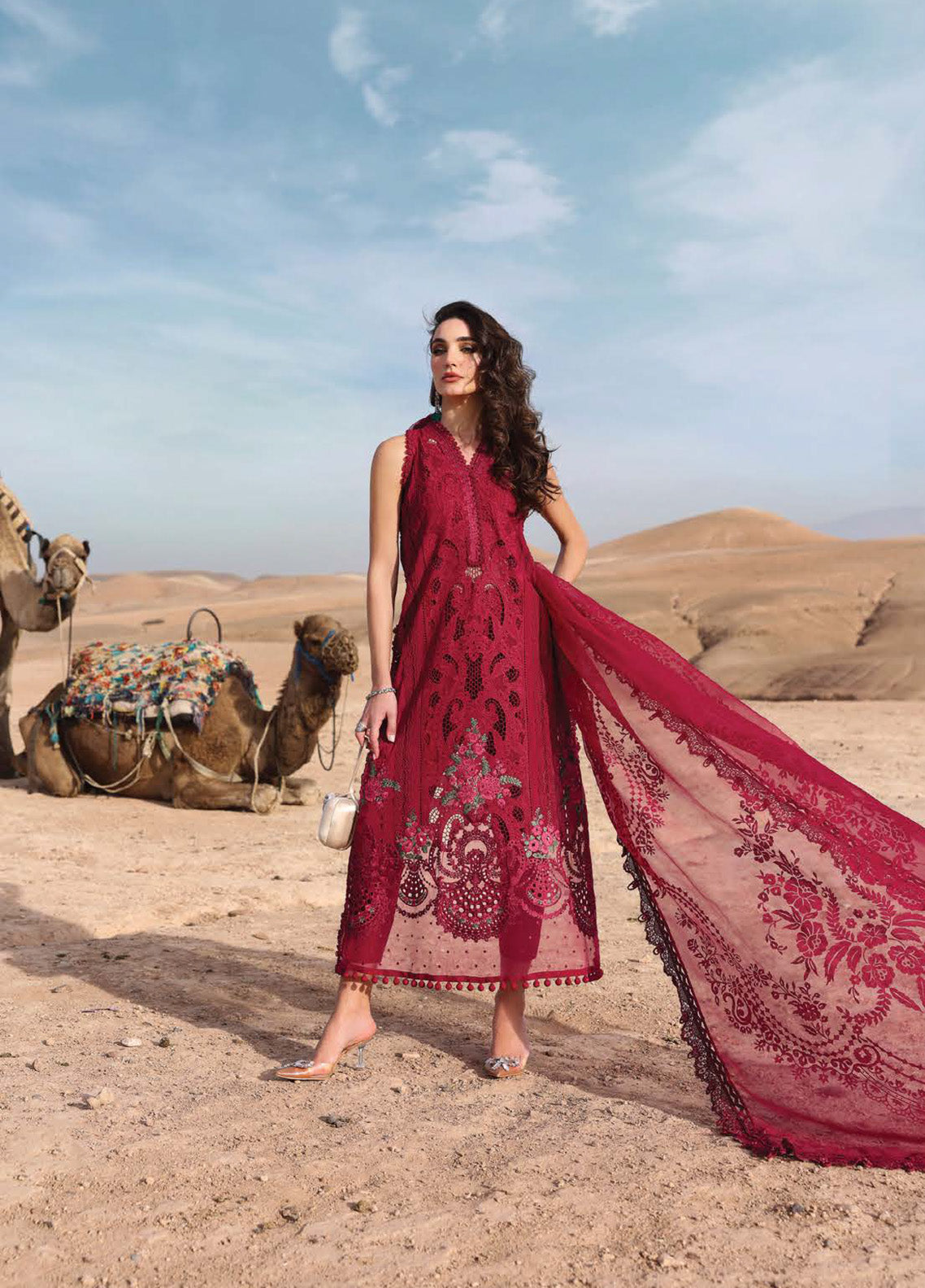 Voyage A' Luxe by Maria B Embroidered Lawn Suits Unstitched 3 Piece - MB25VAL 2504A Voyage A' Luxe by Maria B Embroidered Lawn Suits Unstitched 3 Piece - MB25VAL 2504A