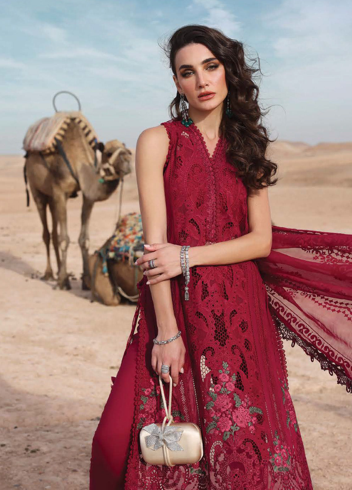 Voyage A' Luxe by Maria B Embroidered Lawn Suits Unstitched 3 Piece - MB25VAL 2504A Voyage A' Luxe by Maria B Embroidered Lawn Suits Unstitched 3 Piece - MB25VAL 2504A