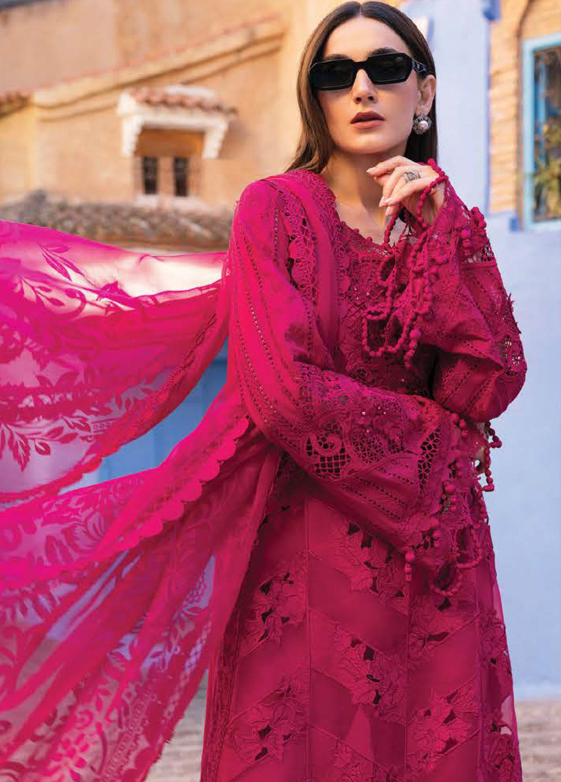 Voyage A' Luxe by Maria B Embroidered Lawn Suits Unstitched 3 Piece - MB25VAL 2508A Voyage A' Luxe by Maria B Embroidered Lawn Suits Unstitched 3 Piece - MB25VAL 2508A