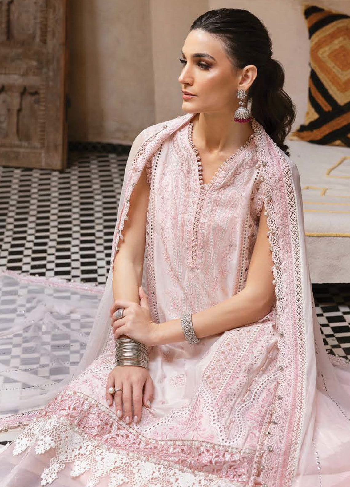 Voyage A' Luxe by Maria B Embroidered Lawn Suits Unstitched 3 Piece - MB25VAL 2511A Voyage A' Luxe by Maria B Embroidered Lawn Suits Unstitched 3 Piece - MB25VAL 2511A