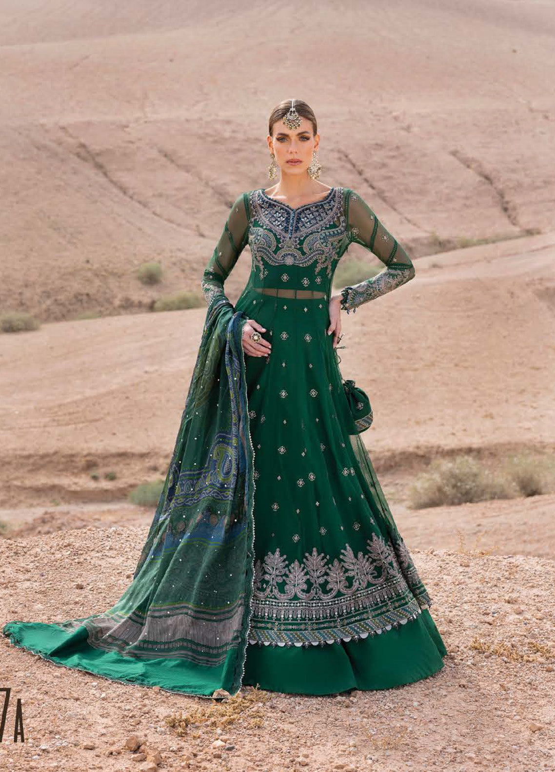 Voyage A' Luxe by Maria B Embroidered Net Suits Unstitched 3 Piece - MB25VAL 2507A Voyage A' Luxe by Maria B Embroidered Net Suits Unstitched 3 Piece - MB25VAL 2507A