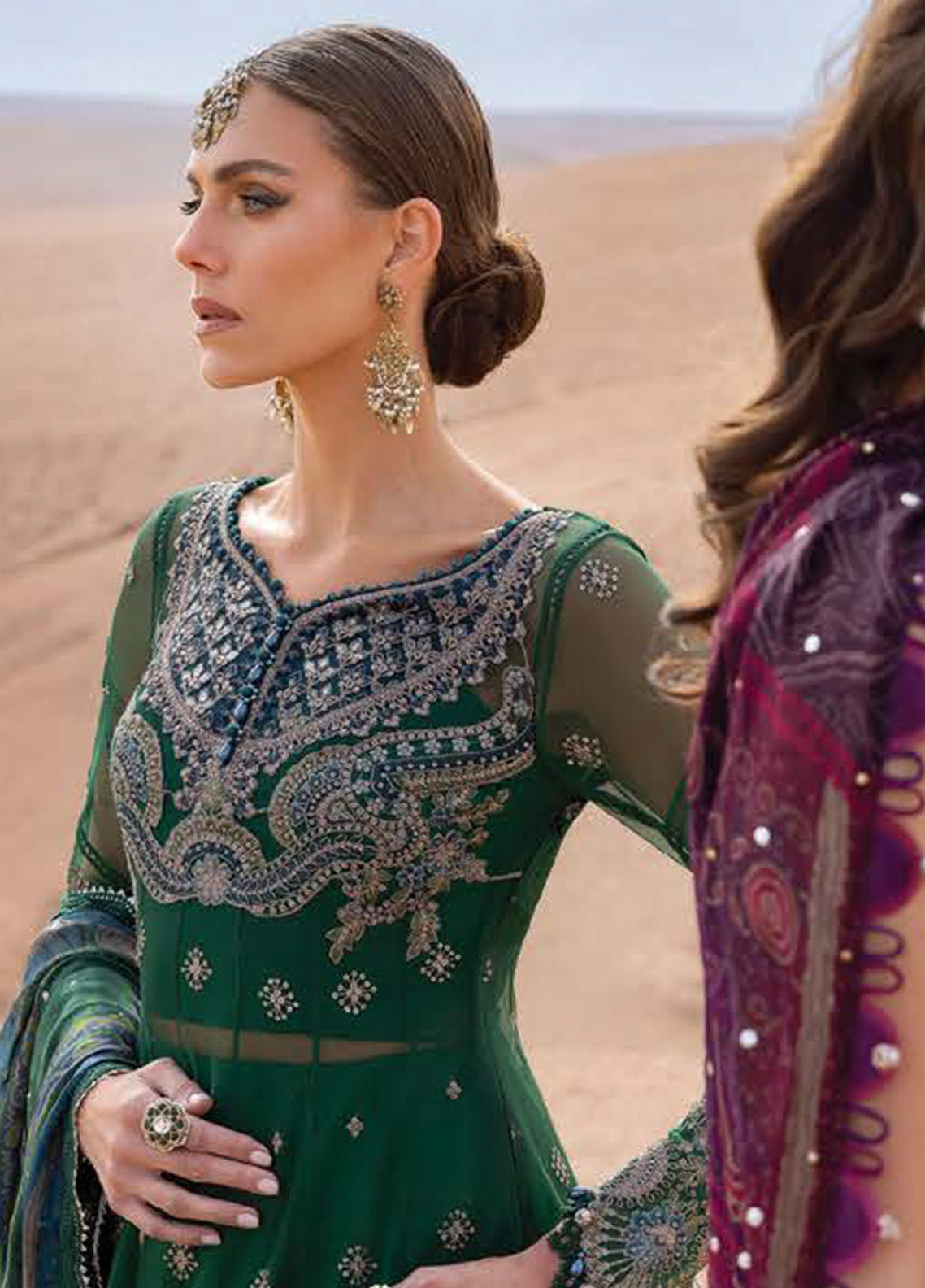 Voyage A' Luxe by Maria B Embroidered Net Suits Unstitched 3 Piece - MB25VAL 2507A Voyage A' Luxe by Maria B Embroidered Net Suits Unstitched 3 Piece - MB25VAL 2507A