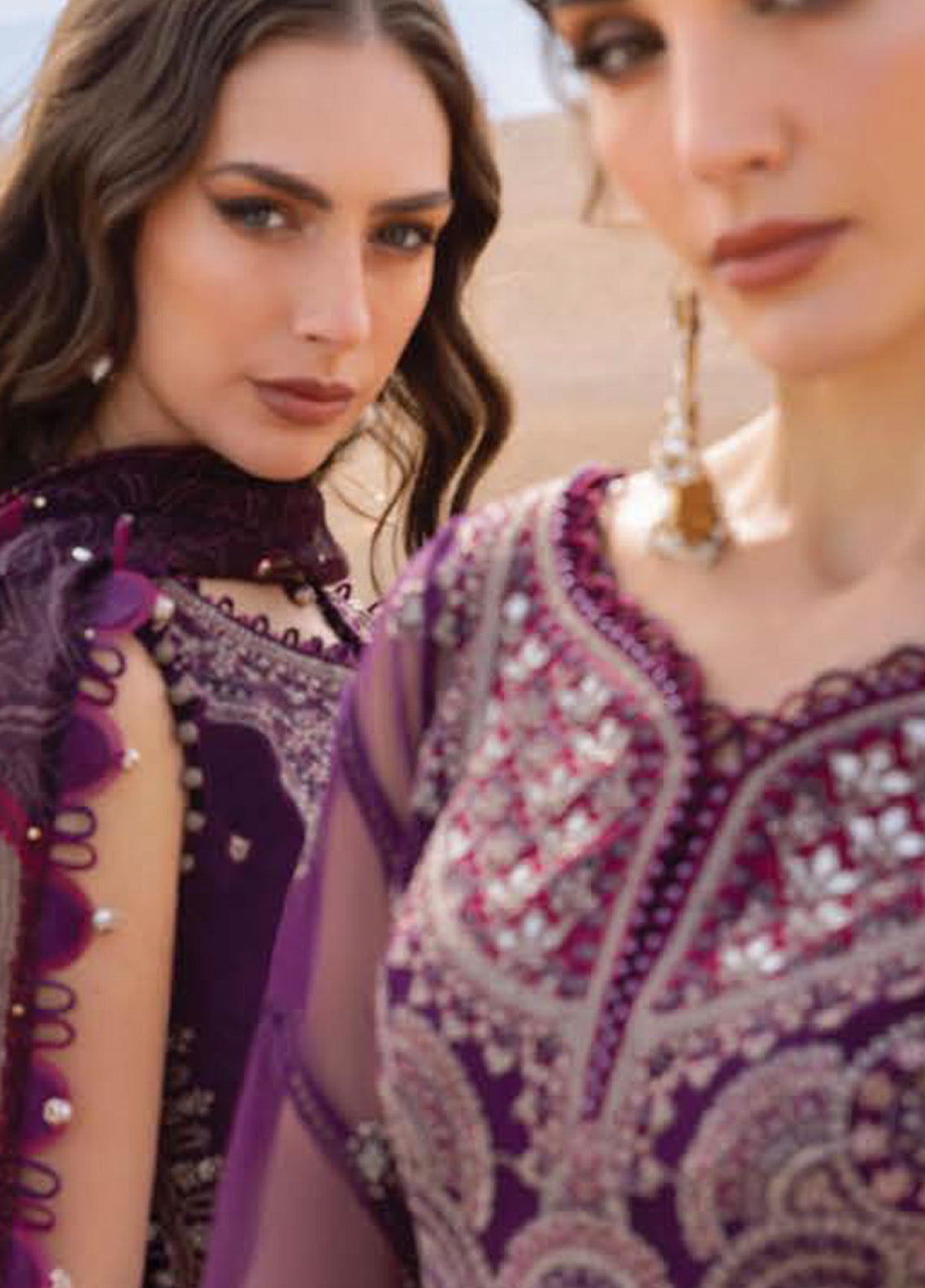 Voyage A' Luxe by Maria B Embroidered Net Suits Unstitched 3 Piece - MB25VAL 2507B Voyage A' Luxe by Maria B Embroidered Net Suits Unstitched 3 Piece - MB25VAL 2507B