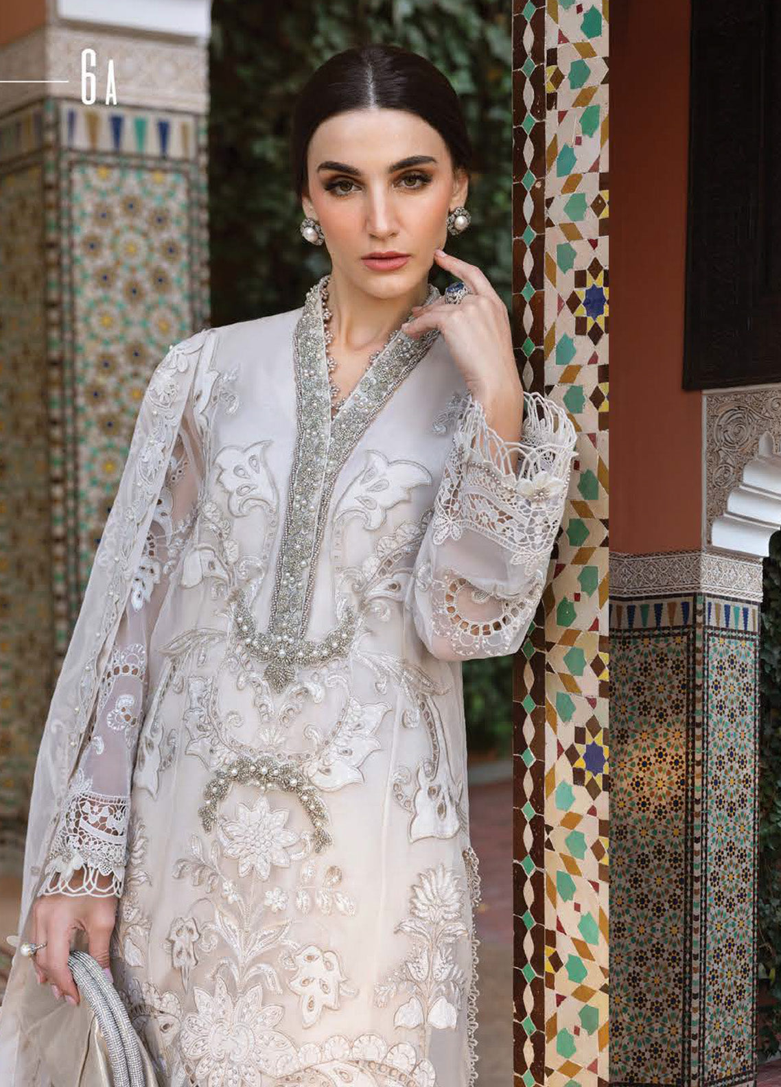 Voyage A' Luxe by Maria B Embroidered Organza Suits Unstitched 3 Piece - MB25VAL 2506A Voyage A' Luxe by Maria B Embroidered Organza Suits Unstitched 3 Piece - MB25VAL 2506A