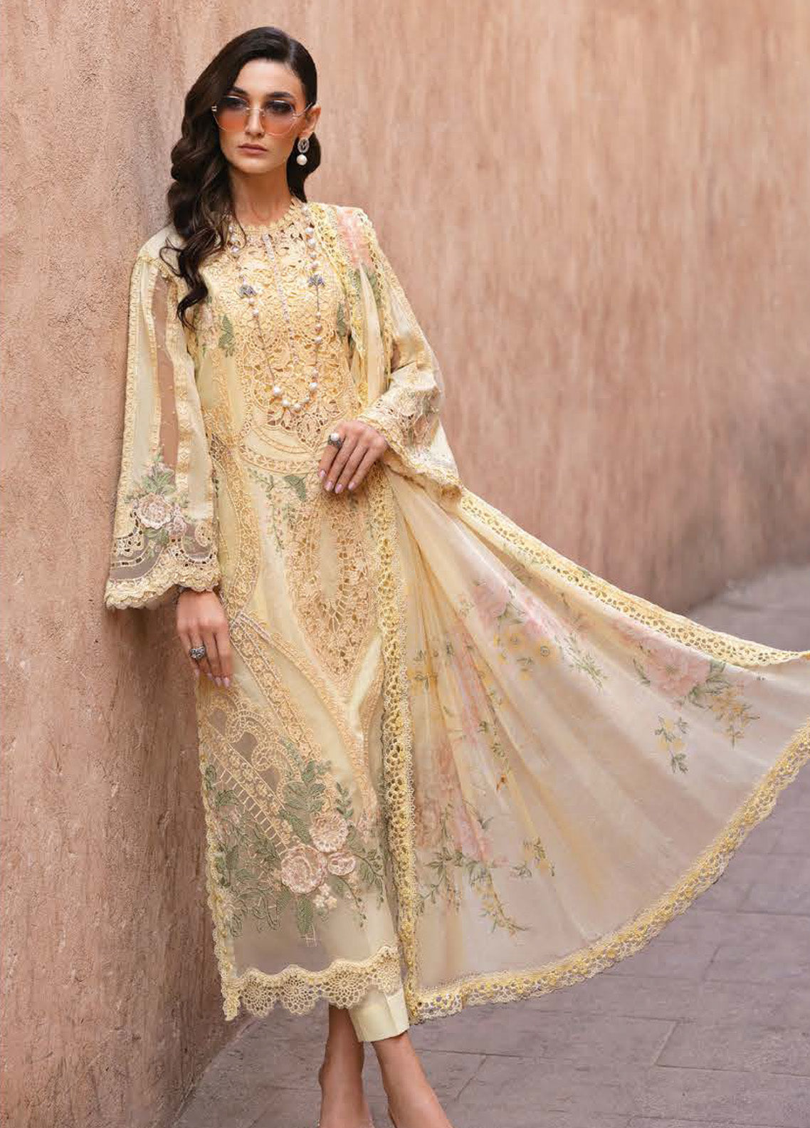 Voyage A' Luxe by Maria B Embroidered Organza Suits Unstitched 3 Piece - MB25VAL 2509A Voyage A' Luxe by Maria B Embroidered Organza Suits Unstitched 3 Piece - MB25VAL 2509A