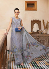 Voyage A' Luxe by Maria B Embroidered Organza Suits Unstitched 3 Piece - MB25VAL 2509B