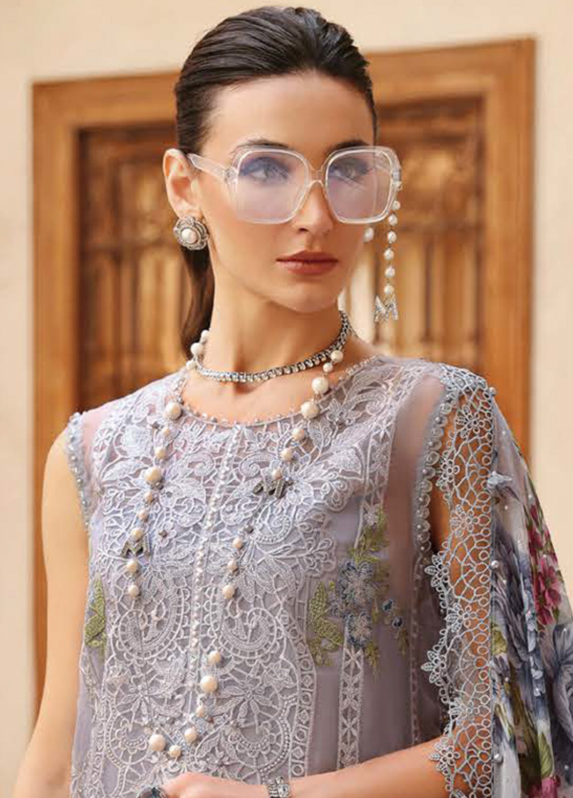 Voyage A' Luxe by Maria B Embroidered Organza Suits Unstitched 3 Piece - MB25VAL 2509B Voyage A' Luxe by Maria B Embroidered Organza Suits Unstitched 3 Piece - MB25VAL 2509B