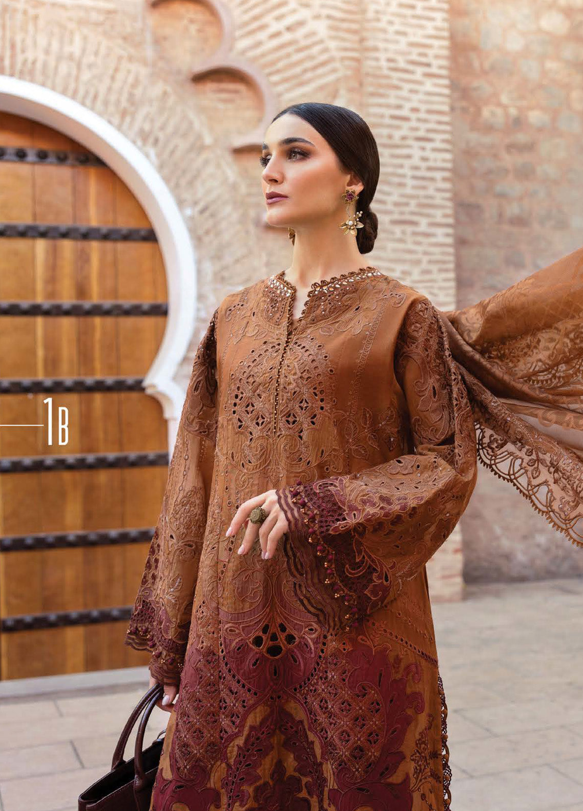 Voyage A' Luxe by Maria B Embroidered Paper Cotton Suits Unstitched 3 Piece - MB25VAL 2501B Voyage A' Luxe by Maria B Embroidered Paper Cotton Suits Unstitched 3 Piece - MB25VAL 2501B