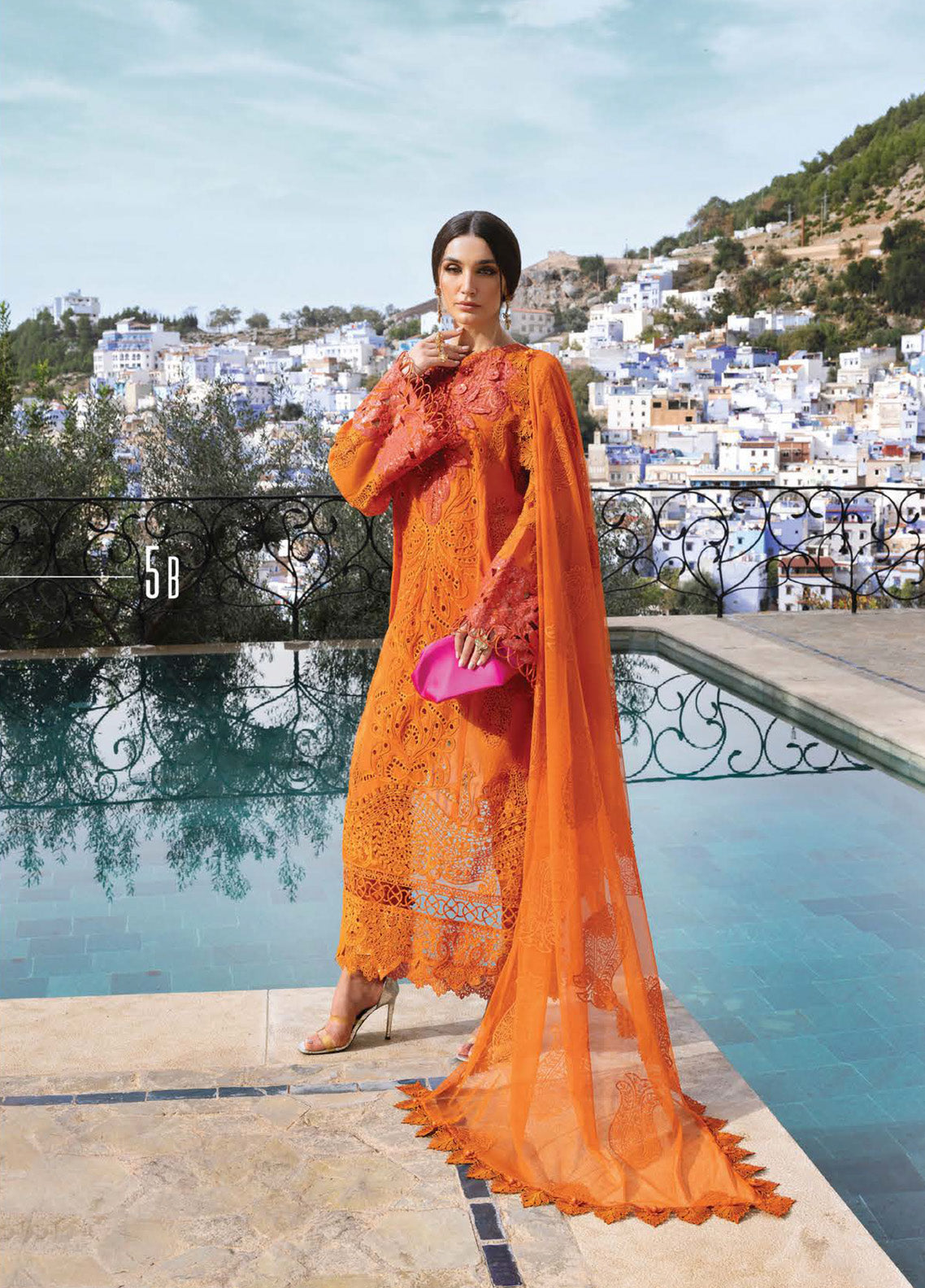 Voyage A' Luxe by Maria B Embroidered Paper Cotton Suits Unstitched 3 Piece - MB25VAL 2505B Voyage A' Luxe by Maria B Embroidered Paper Cotton Suits Unstitched 3 Piece - MB25VAL 2505B