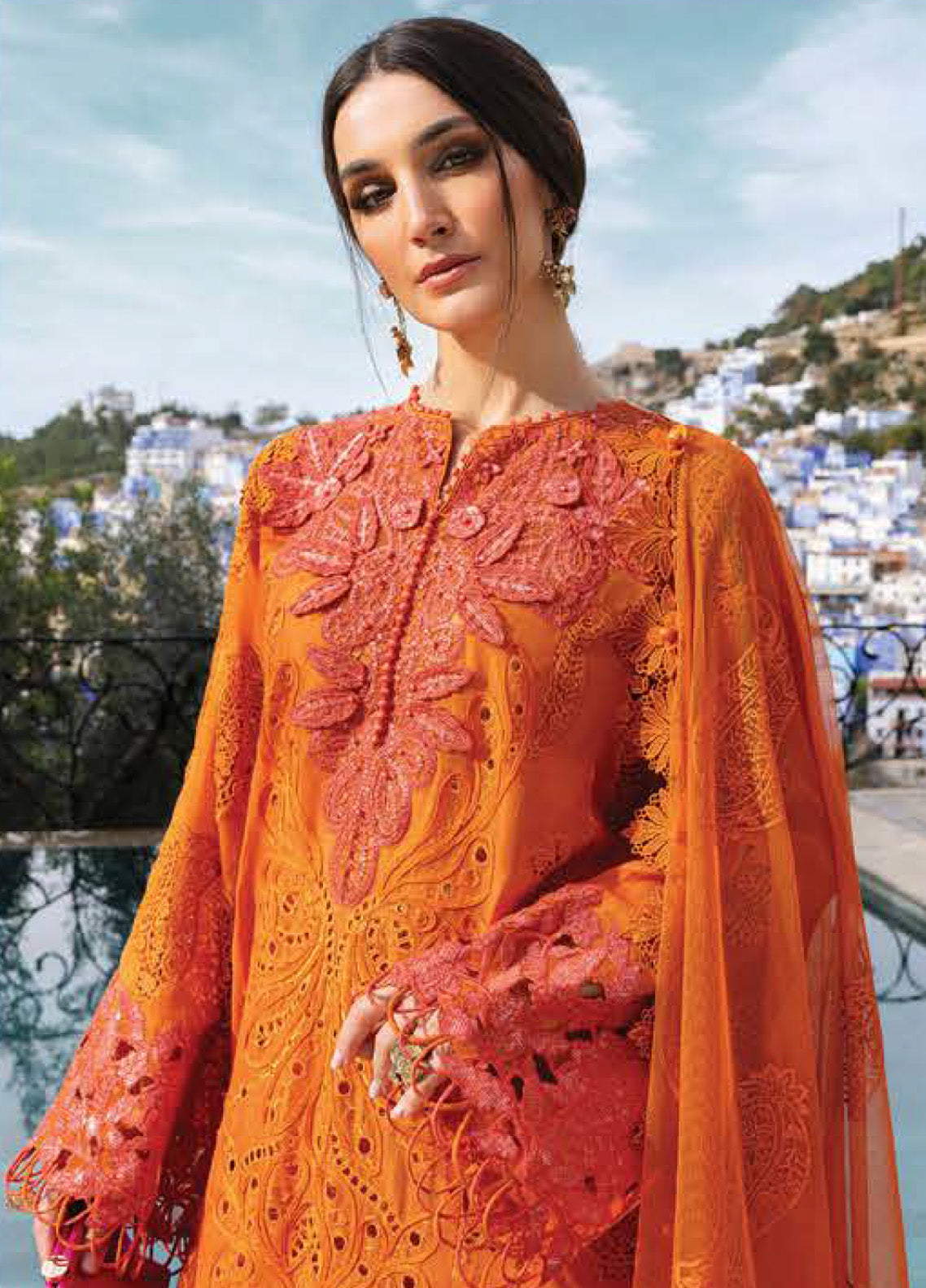 Voyage A' Luxe by Maria B Embroidered Paper Cotton Suits Unstitched 3 Piece - MB25VAL 2505B Voyage A' Luxe by Maria B Embroidered Paper Cotton Suits Unstitched 3 Piece - MB25VAL 2505B
