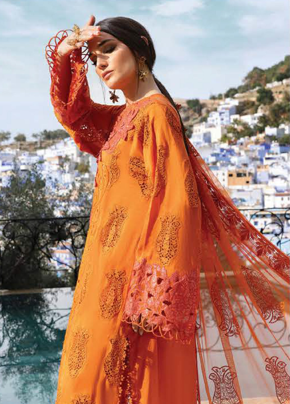 Voyage A' Luxe by Maria B Embroidered Paper Cotton Suits Unstitched 3 Piece - MB25VAL 2505B Voyage A' Luxe by Maria B Embroidered Paper Cotton Suits Unstitched 3 Piece - MB25VAL 2505B