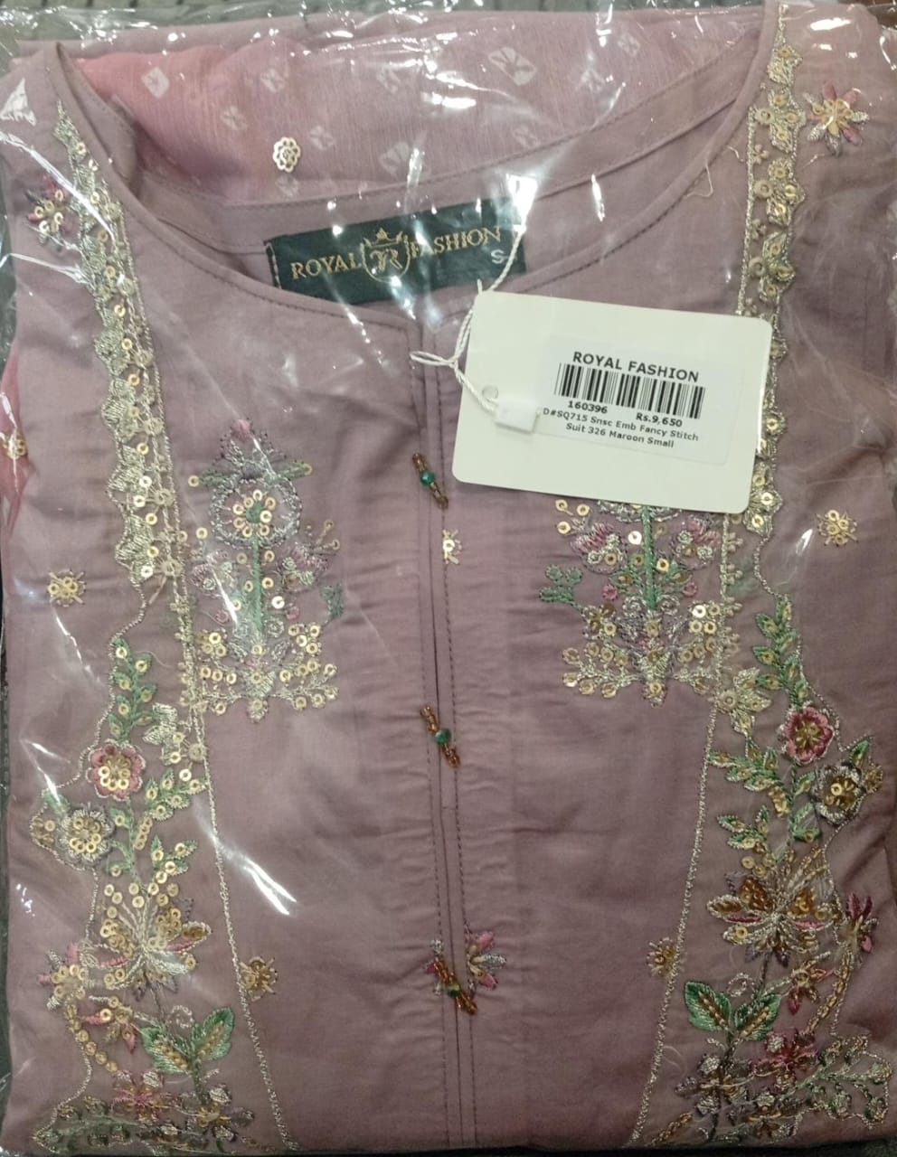 SNSC Fancy Embroidered Lawn 3 Piece Stitched Suit SNSC26FEL D-SQ-715 MRN SNSC Fancy Embroidered Lawn 3 Piece Stitched Suit SNSC26FEL D-SQ-715 MRN