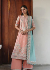 Whisper By Ayzel Embroidered Lawn 3 Piece Unstitched Suit AZL26WEL D-0134 DOVE
